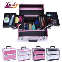 Portable aluminum beauty makeup vanity case for makeup
